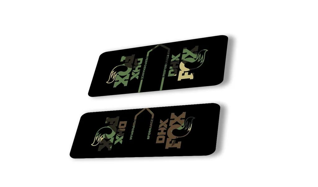 FOX DHX 2022 Performance Rear Shock Suspension Sticker Decal Camo - 1
