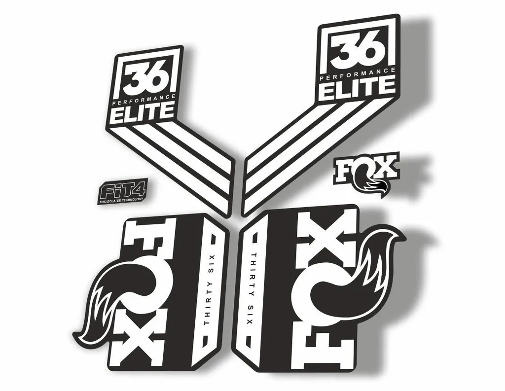 FOX 36 Elite Performance 2017-18 Fork Suspension Factory Decal Sticker White - 1