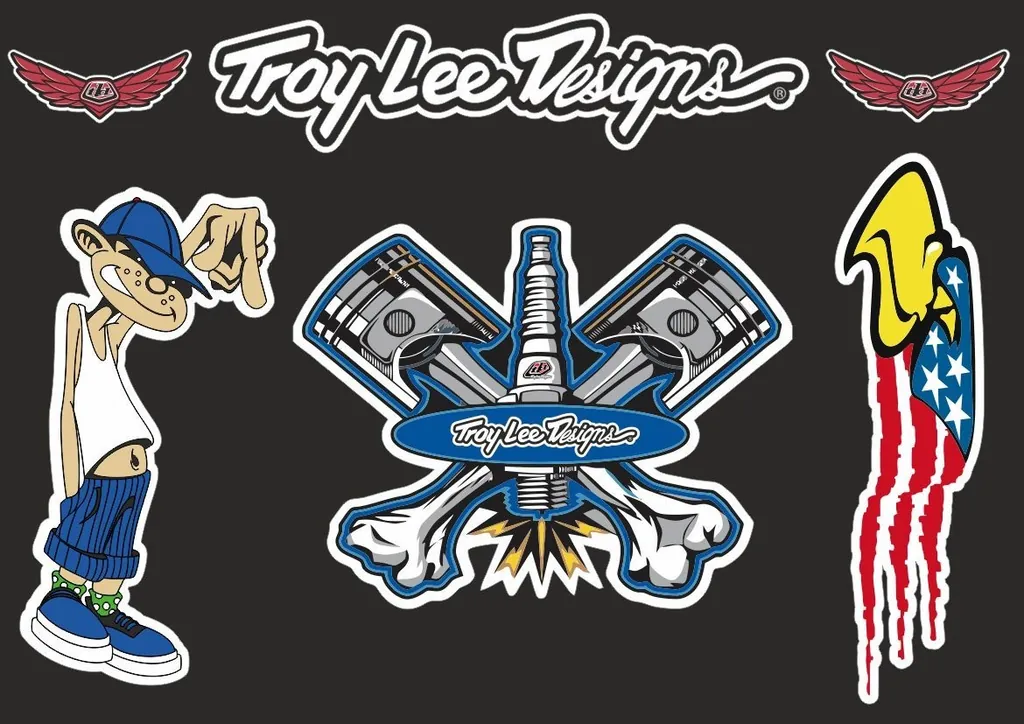 Troy Lee Designs Bike Bicycle Frame Decal Stickers Graphic Adhesive Set Vinyl #7 - 1