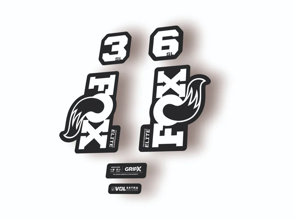 FOX 36 SL Elite 2026 Fork Factory Suspension Decal Sticker Adhesive White - 1