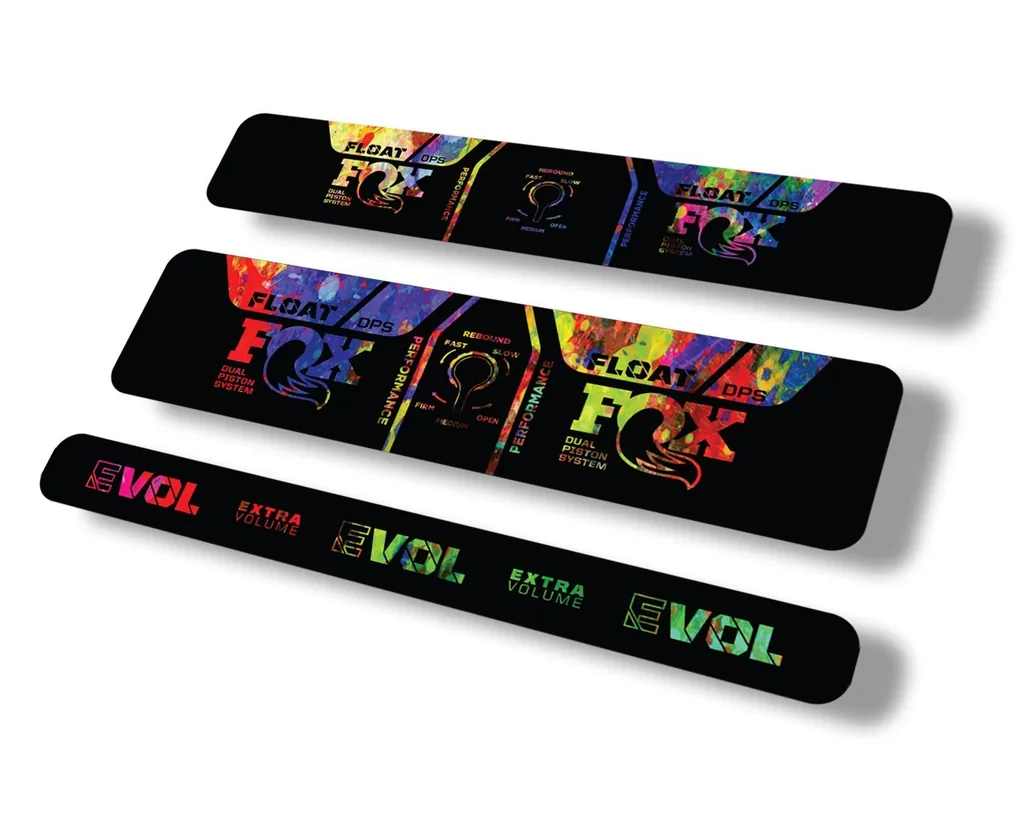 FOX Float DPS 2021 Performance Rear Shock Suspension Sticker Decal Oil Slick - 1