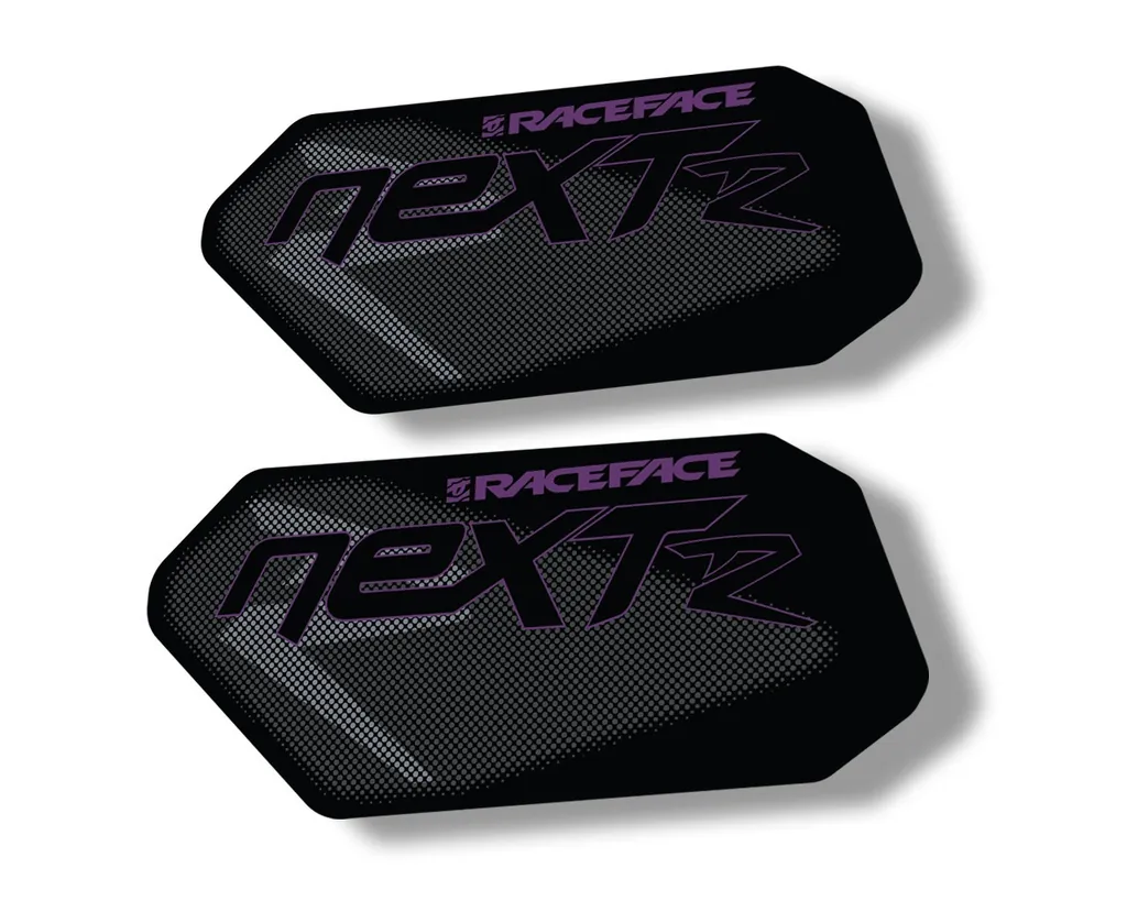 Race Face Next R Crank Decals Set Sticker Mountain Bike Adhesive Purple 2Pcs - 1