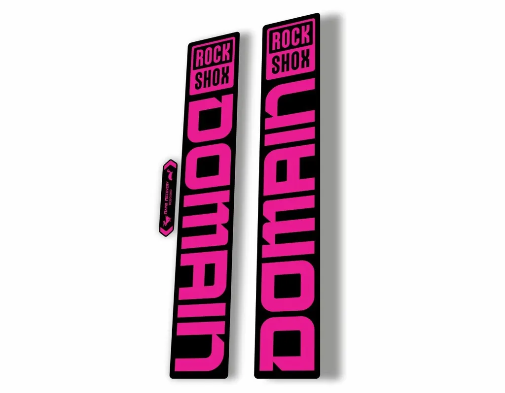 Rock Shox DOMAIN 2022 Mountain Bike Cycling Decal Sticker Adhesive Pink - 1