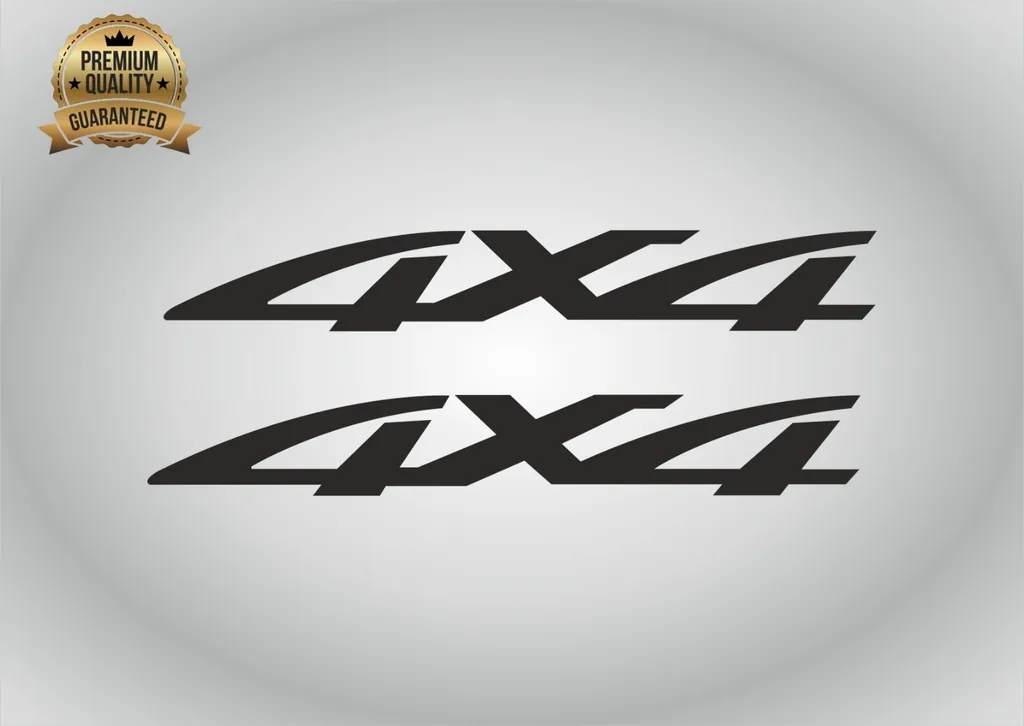 4x4 Decals Compatible with Mazda B2500 BT50 Truck Tailgate 2pcs - 1