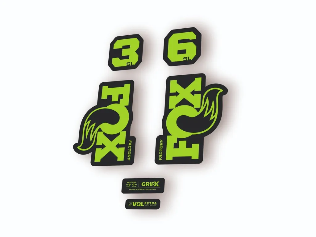FOX 36 SL Factory 2026 Fork Decal Suspension Sticker Adhesive Green - 1