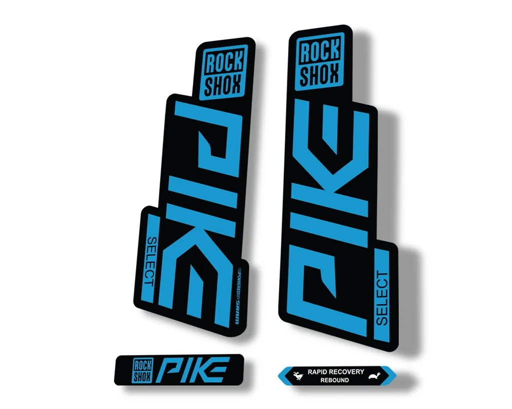 Rock Shox PIKE SELECT 2020 Fork Decal Mountain Bike Cycling Sticker Blue - 1