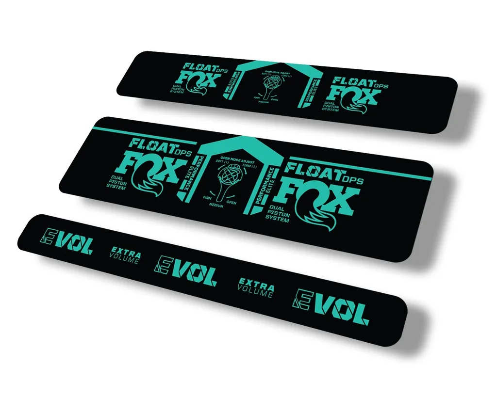 FOX Float DPS 2021 Performance Elite Rear Shock Suspension Sticker Decal Dolphin - 1