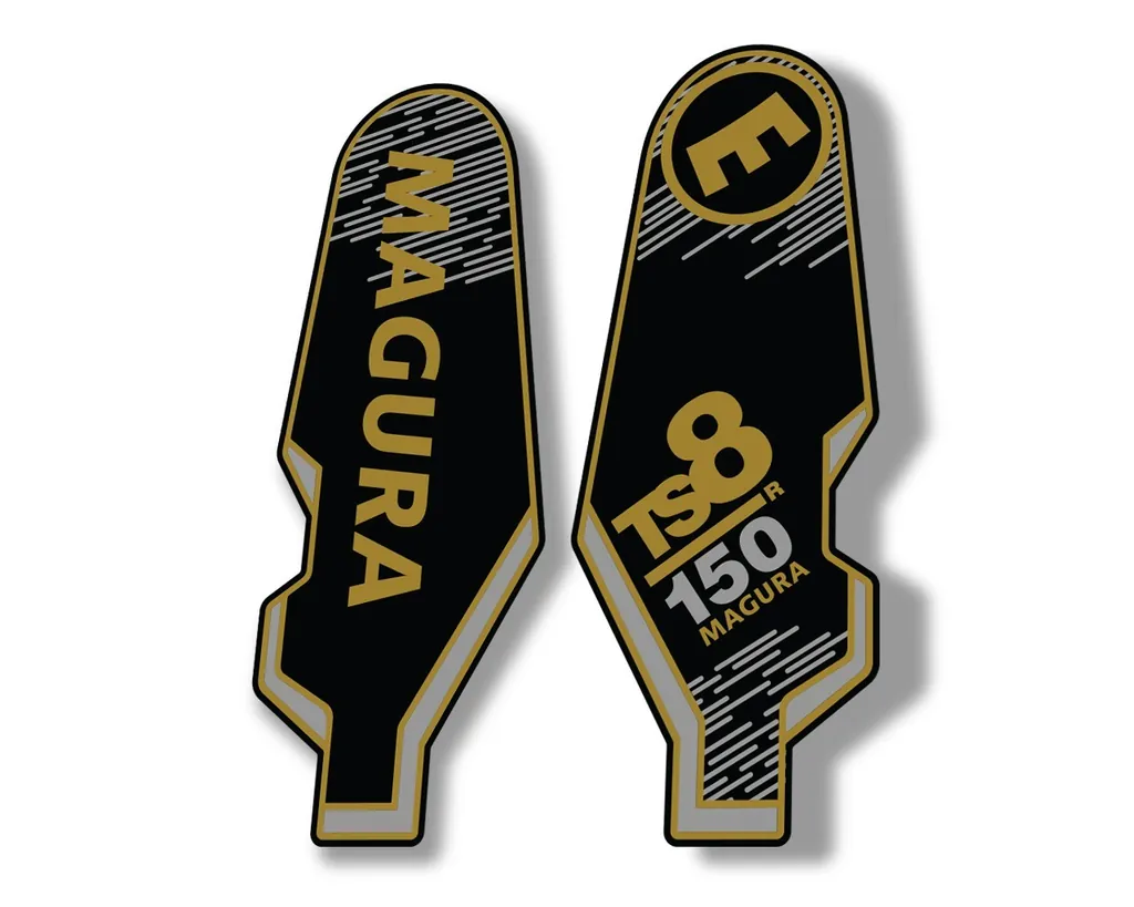 MAGURA TS8 R 150 2013 Suspension Decal Kit Sticker Adhesive Aufkleber Gold - 1