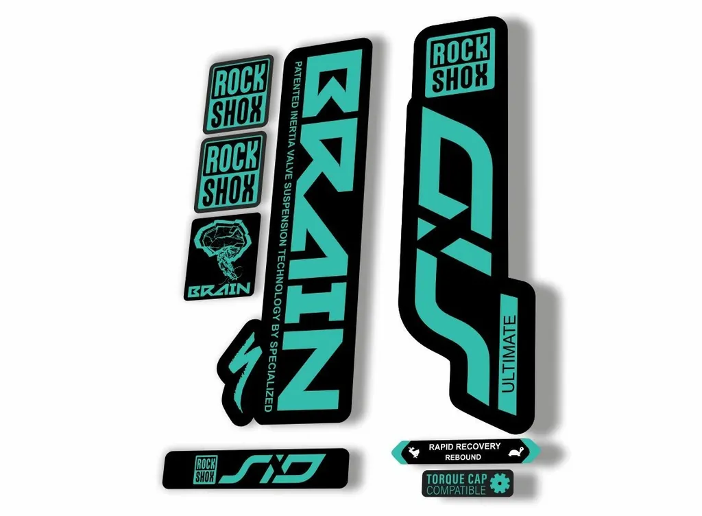 Rock Shox SID Brain ULTIMATE 2020 Mountain Bike Cycling Decal Sticker Dolphin - 1