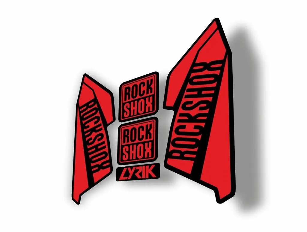 Rock Shox Lyrik 2016 Fork Decal Bike Cycling Sticker Red - 1