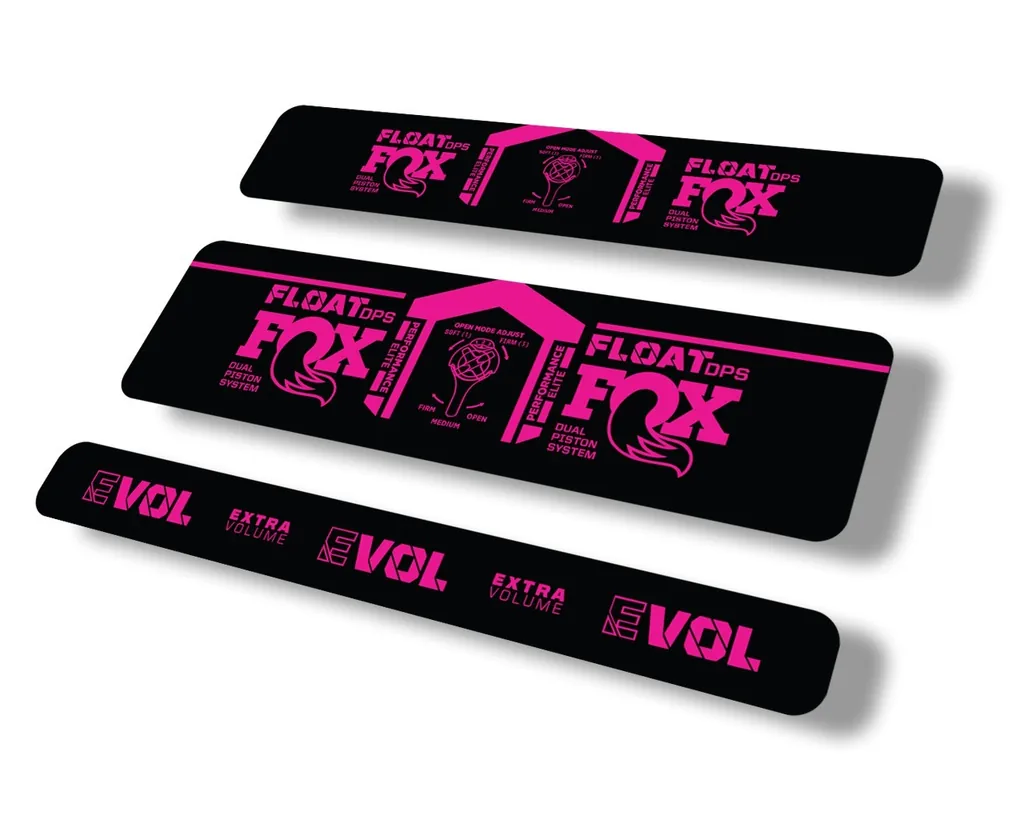 FOX Float DPS 2021 Performance Elite Rear Shock Suspension Sticker Decal Pink - 1