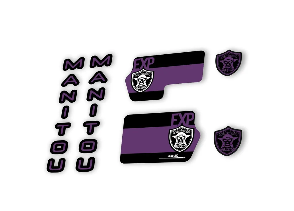 Manitou Circus Expert 2020 Fork Suspension Decal Kit Sticker Purple - 1