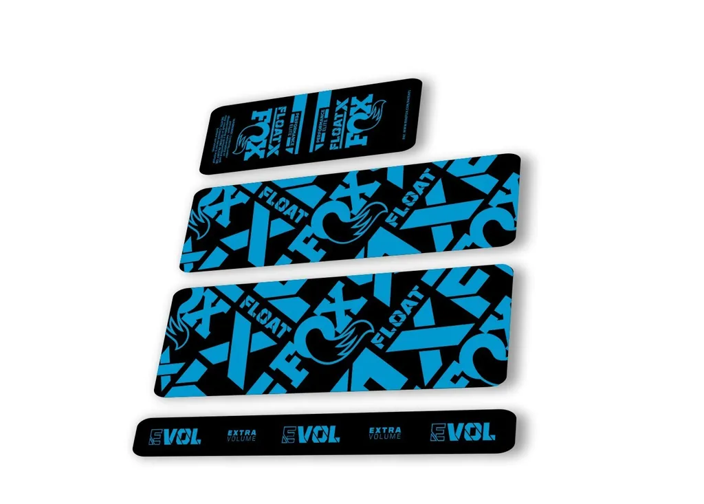 Fox 2022 Float X Performance Elite Rear Shock Suspension Sticker Decal Blue - 1