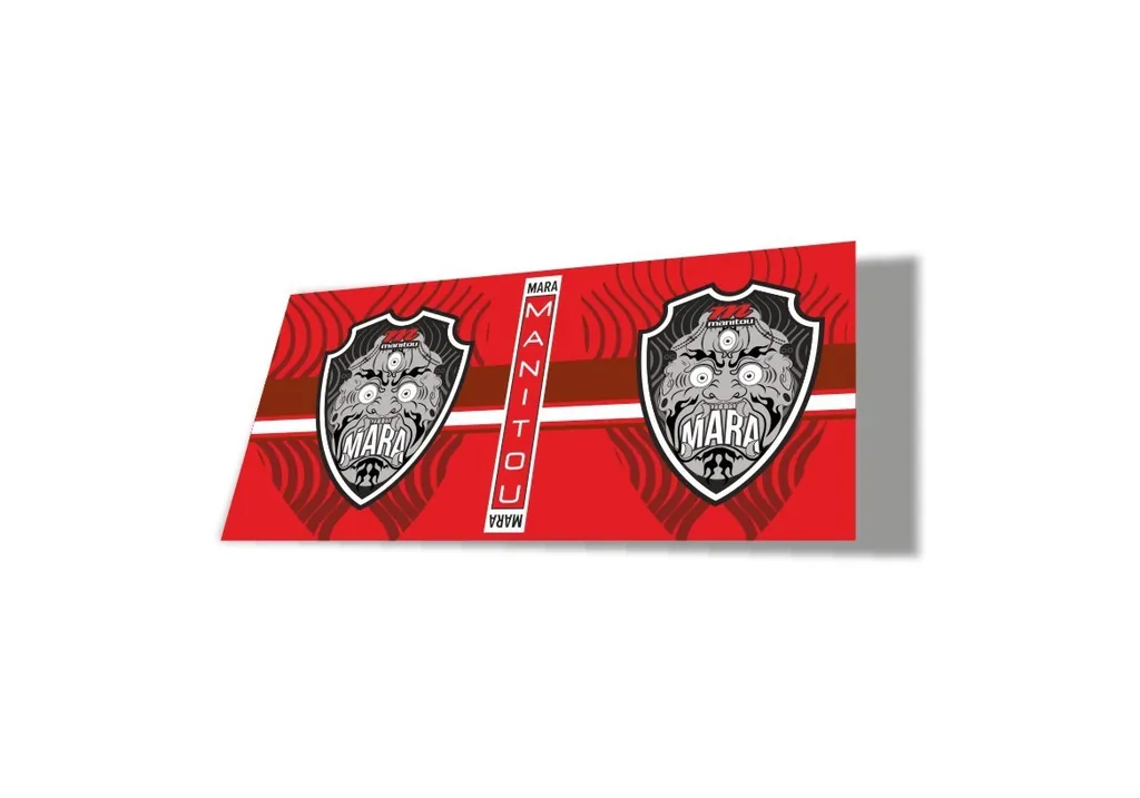Manitou Mara 2020 Rear Shock Suspension Factory Sticker Decal Red - 1