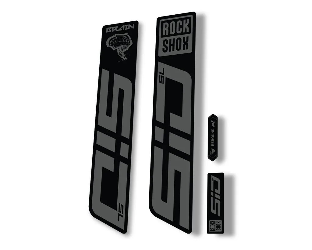 Rock Shox SID SL Brain 2021 Mountain Bike Cycling Decal Sticker Adhesive Gray - 1