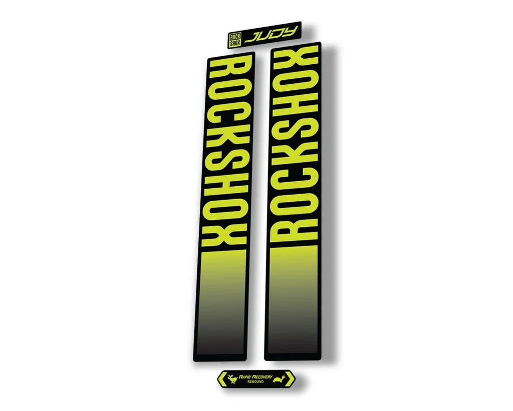 Rock Shox JUDY 2021 Fork Decal Mountain Bike Cycling Sticker Adhesive Lime Green - 1