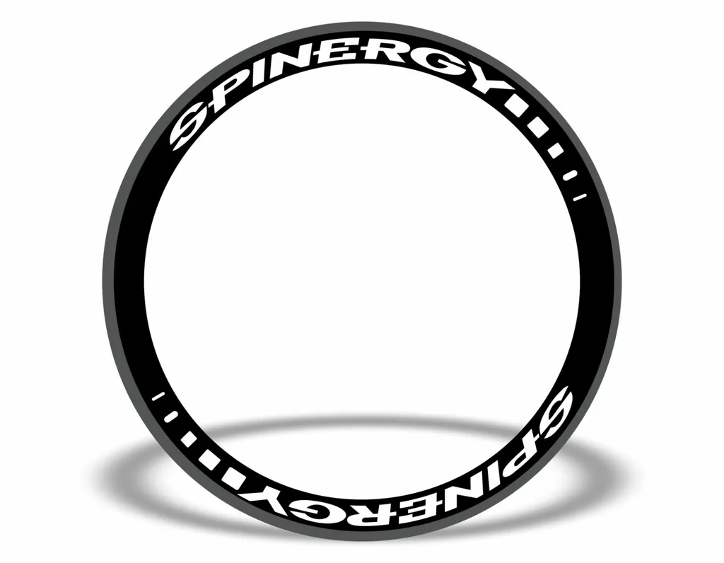 SPINERGY Stealth Rim Wheelset Decal Factory Sticker Vinyl Adhesive White 8 Pcs - 1