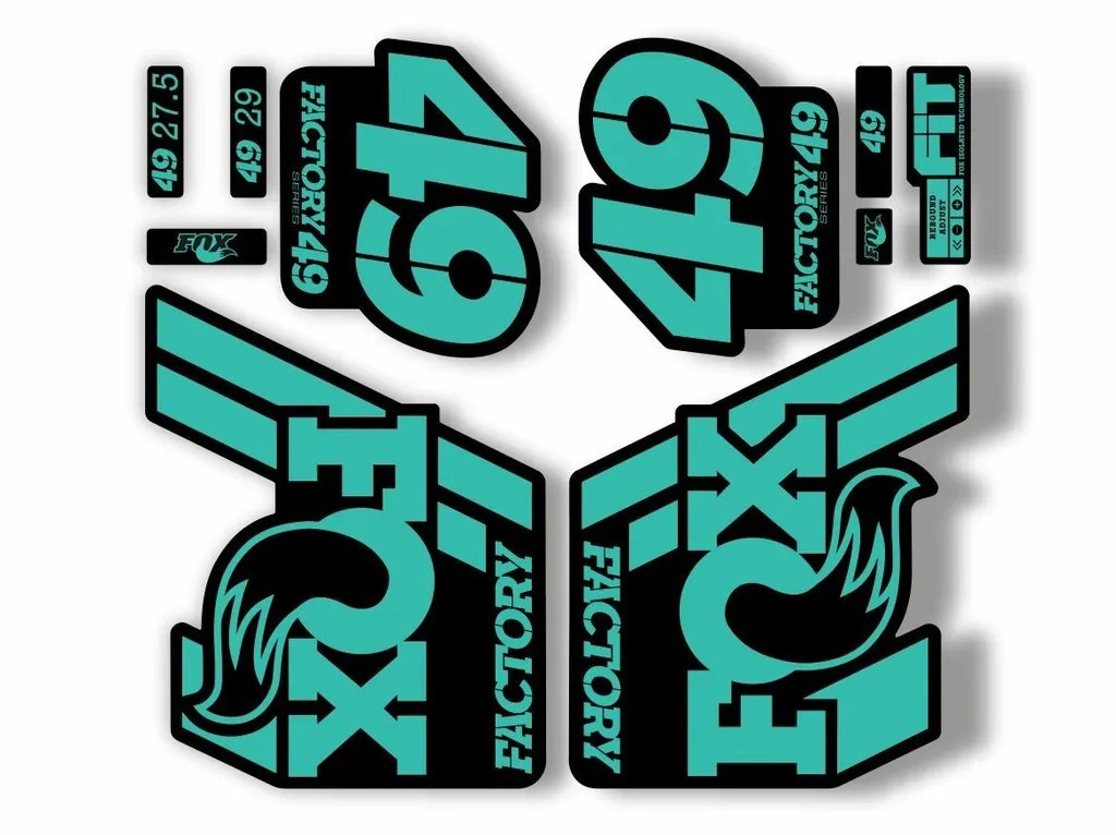 FOX 49 Float 2018-19 Forks Suspension Factory Decal Sticker Adhesive Dolphin - 1