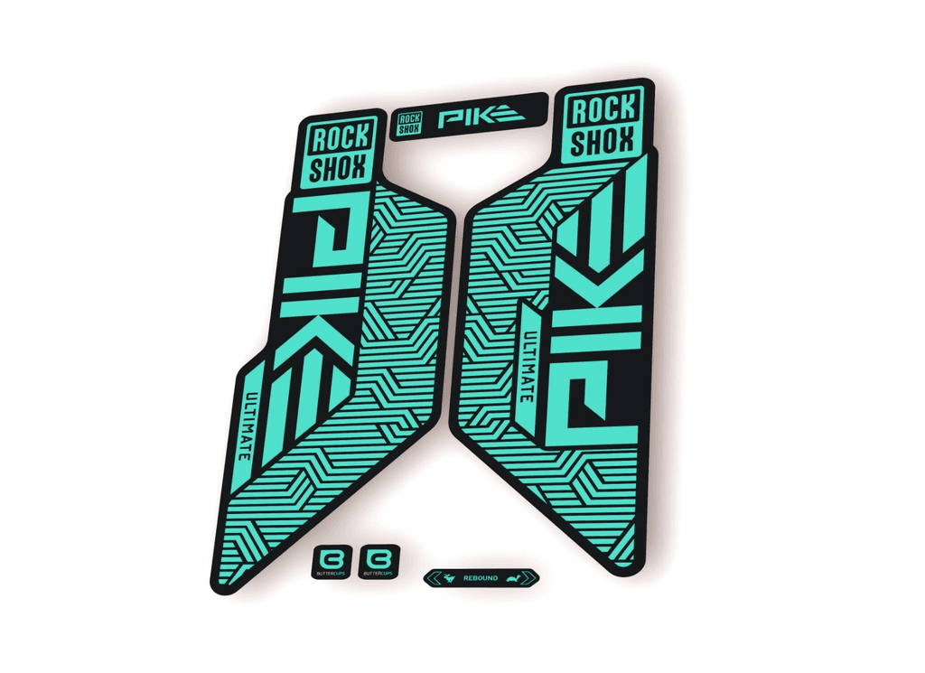 Rock Shox PIKE ULTIMATE 2025 Flight Attendant Bike Cyclin Decal Sticker Dolphin - 1