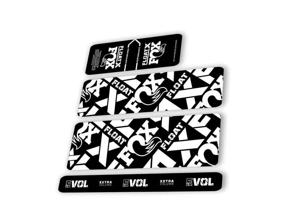 Fox 2022 Float X Performance Rear Shock Suspension Sticker Decal White - 1