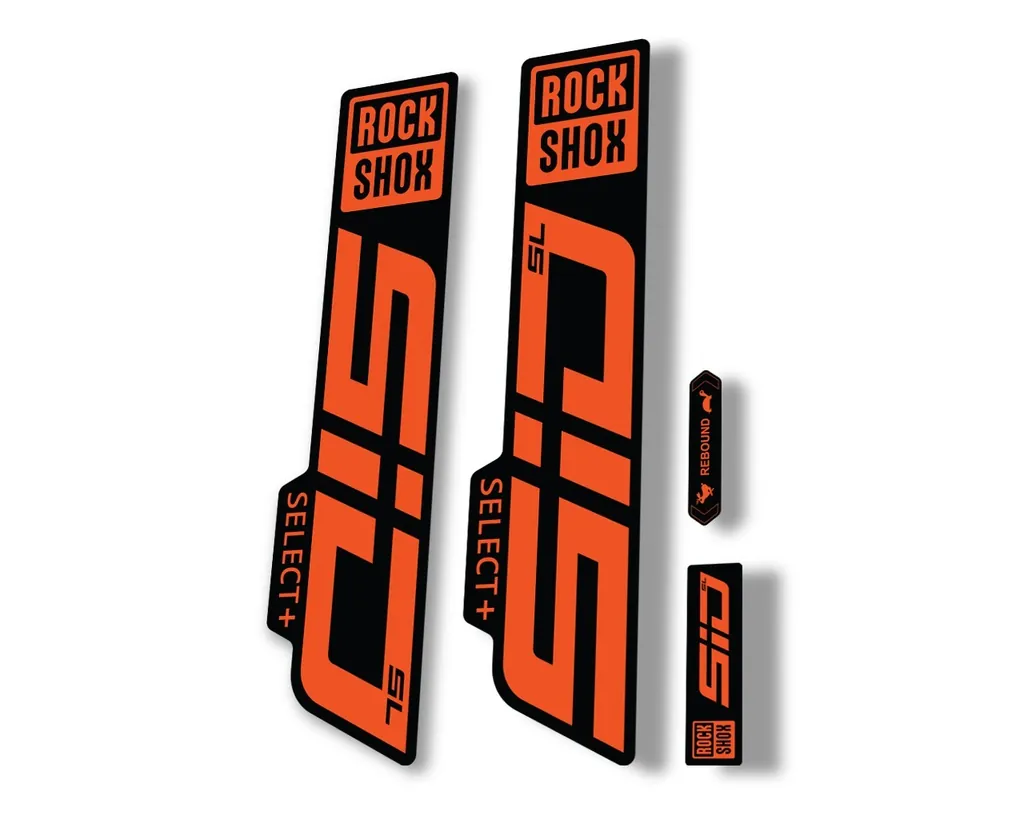 Rock Shox SID SL Select Plus 2021 Mountain Bike Cycling Decal Sticker Orange - 1