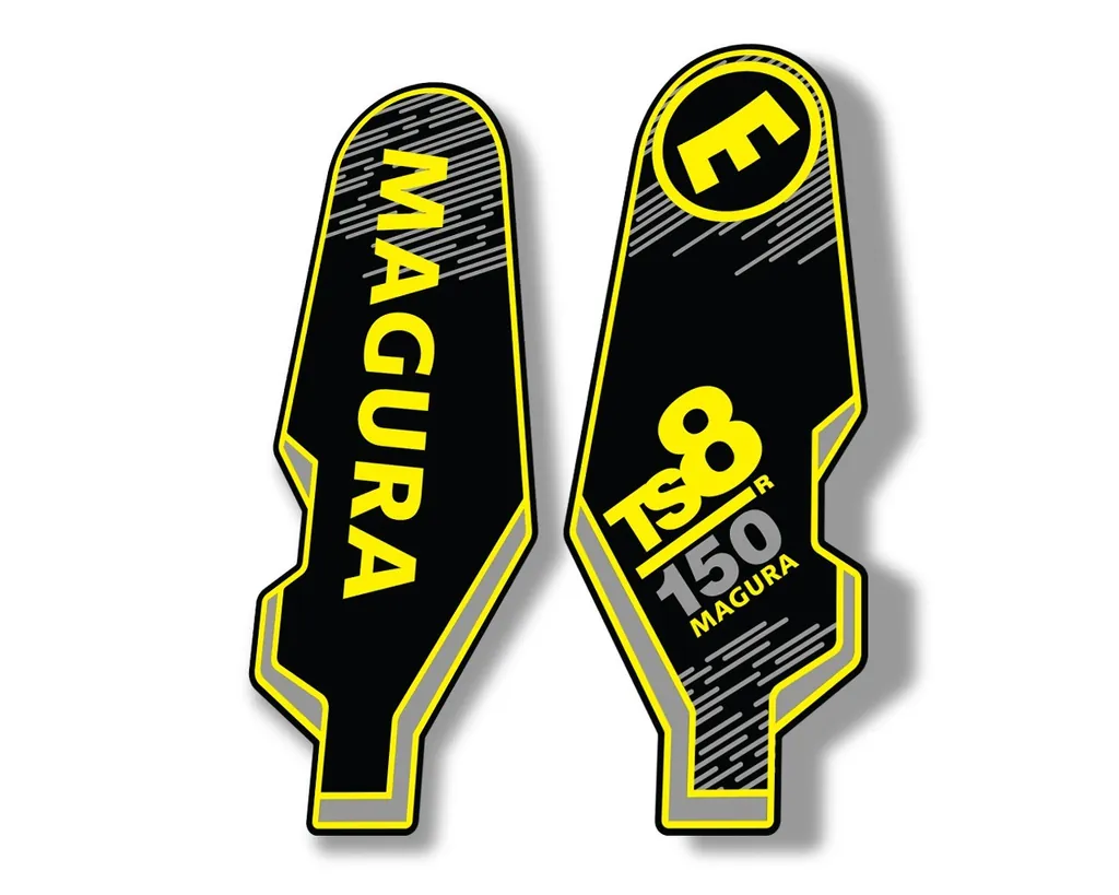 MAGURA TS8 R 150 2013 Suspension Decal Kit Sticker Adhesive Aufkleber Yellow - 1