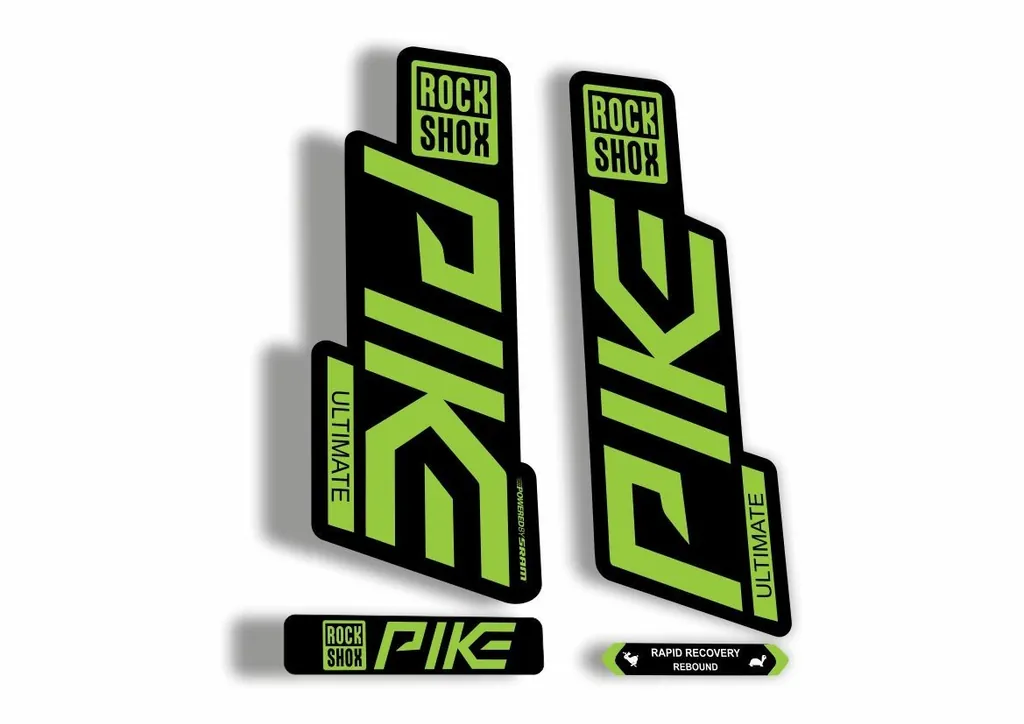 Rock Shox PIKE 2020 ULTIMATE Mountain Bike Cycling Fork MTB Decal Sticker Green - 1