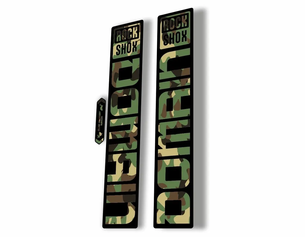 Rock Shox DOMAIN 2022 Mountain Bike Cycling Decal Sticker Adhesive Camo - 1