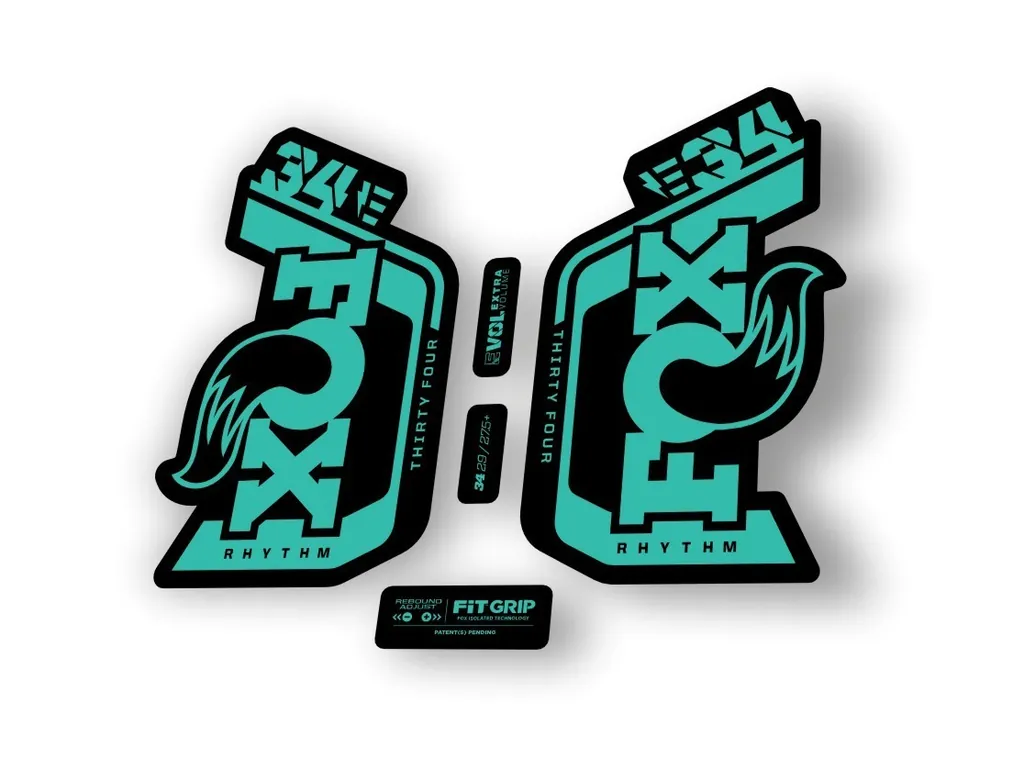 Fox 34 Rhythm E Bike 2024 Fork Suspension Factory Decal Sticker Adhesive Dolphin - 1
