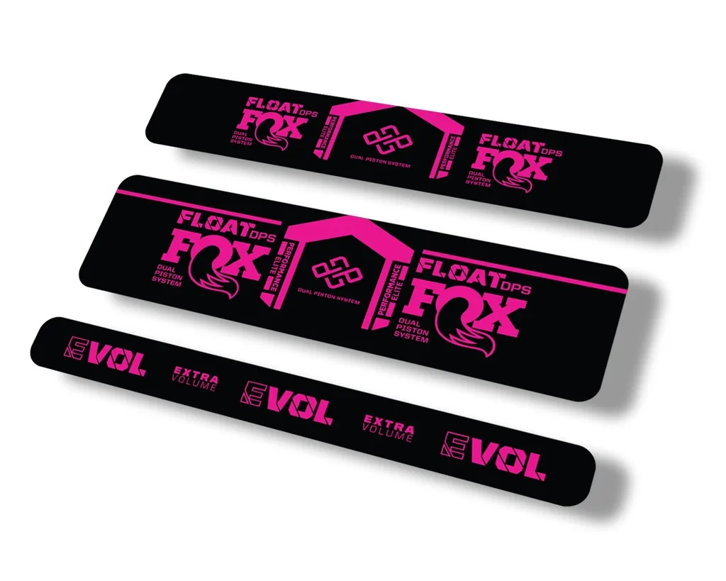 FOX Float DPS 2021 Performance Elite R Rear Shock Suspension Sticker Decal Pink - 1