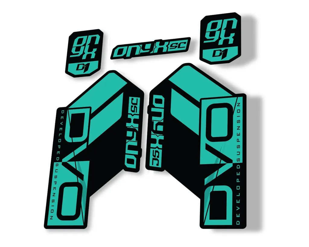 DVO Onyx SC D1 2019 Fork Suspension Sticker Factory Decal Adhesive Dolphin - 1