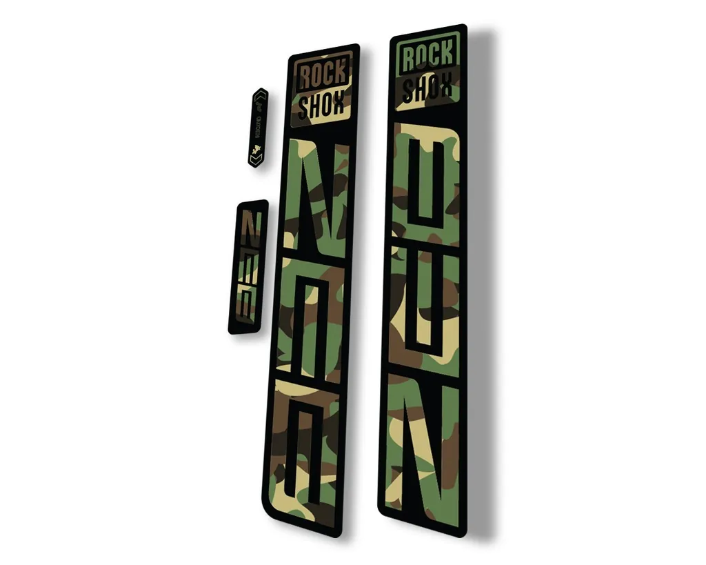 Rock Shox ZEB R 2021 Mountain Bike Cycling Decal Sticker Adhesive Camo - 1