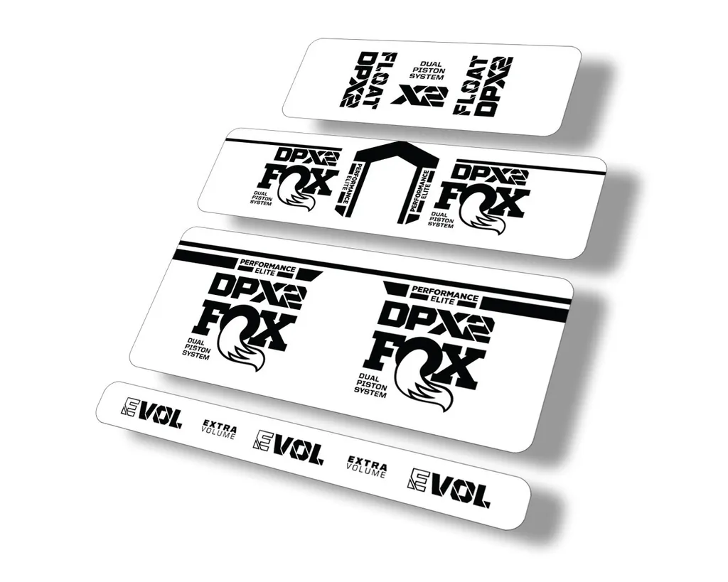 FOX Float DPX2 Performance Elite 2021 Rear Shock Suspension Sticker Decal Black - 1
