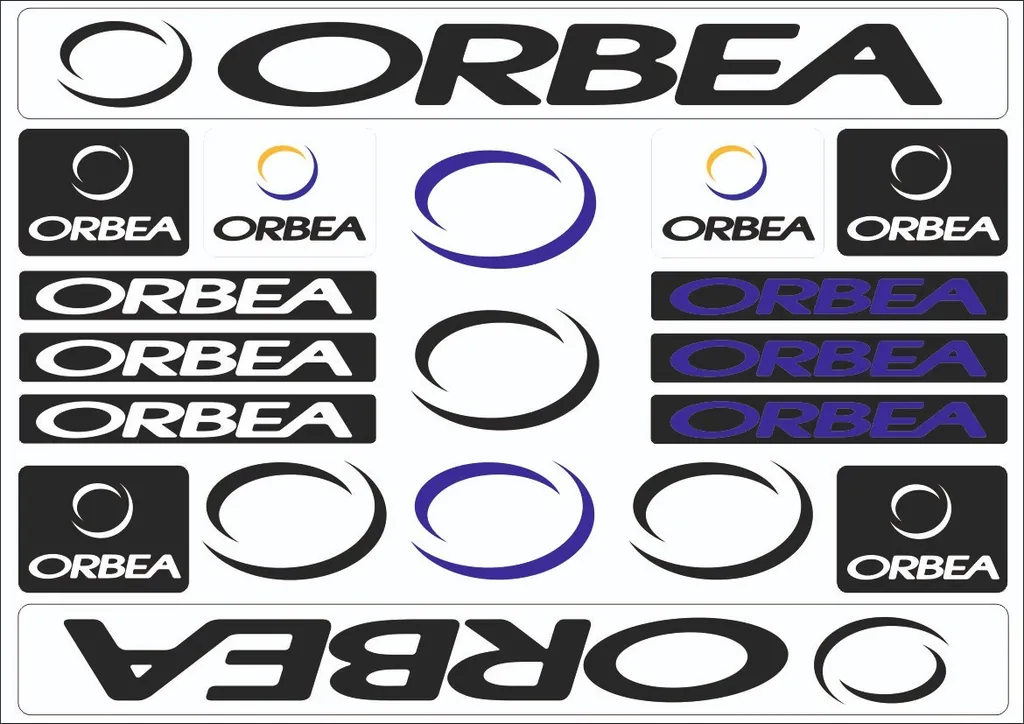 Orbea Bicycle Bike Frame Decals Sticker Adhesive Graphic Vinyl Aufkleber Black - 1