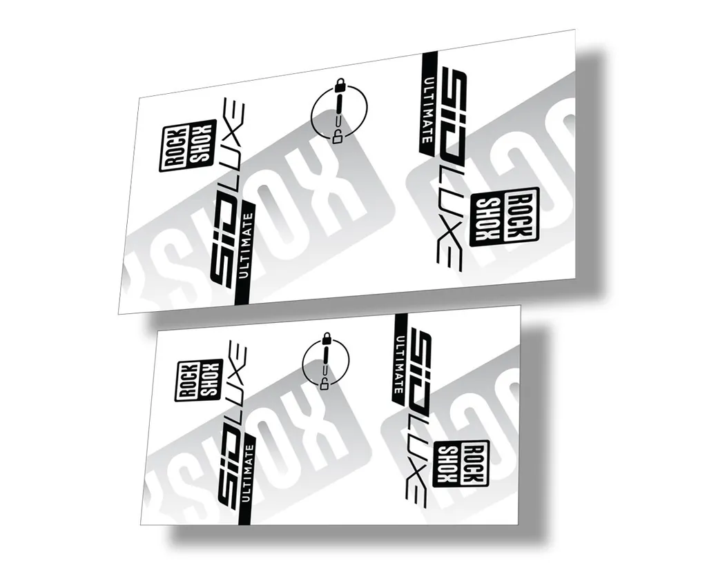 Rock Shox 2021 SID LUXE ULTIMATE Rear Shock Decal Sticker Black - 1
