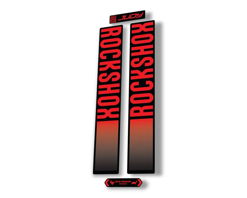 Rock Shox JUDY 2021 Fork Decal Mountain Bike Cycling Sticker Adhesive Red - 1