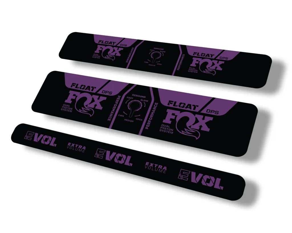 FOX Float DPS 2021 Performance Rear Shock Suspension Sticker Decal Purple - 1
