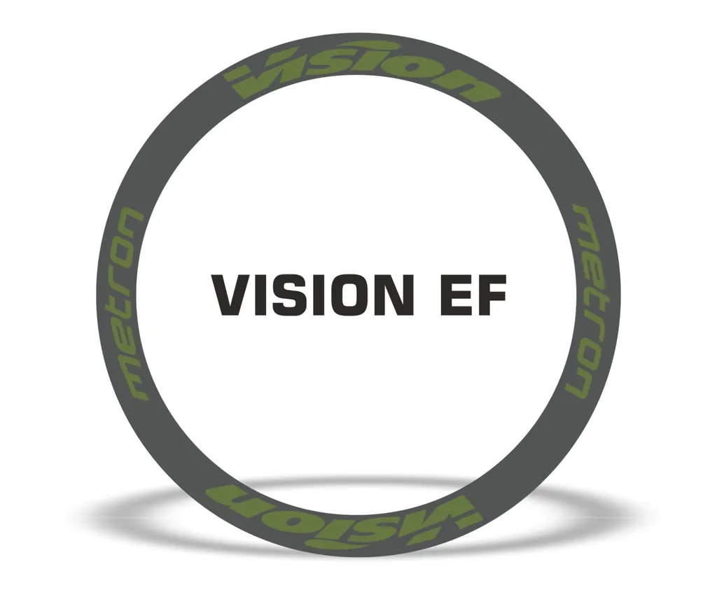Vision Metron EF Road Bike Rim Decal Wheel Sticker Set Adhesive Olive - 1