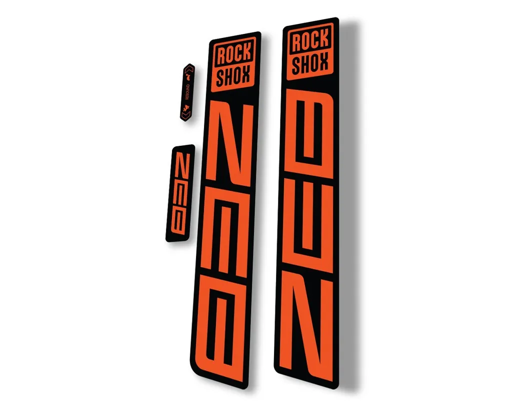Rock Shox ZEB R 2021 Mountain Bike Cycling Decal Sticker Adhesive Orange - 1
