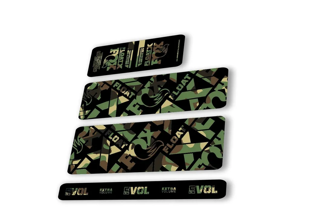 Fox 2022 Float X Performance Elite Rear Shock Suspension Sticker Decal Camo - 1