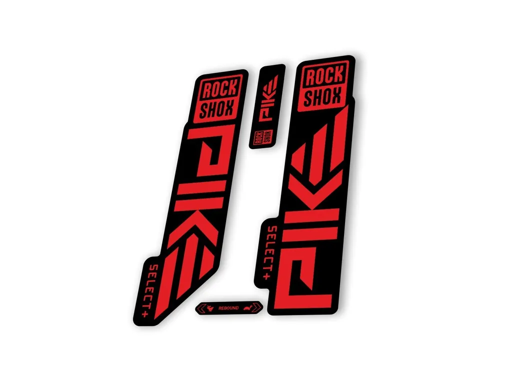 Rock Shox PIKE SELECT + Plus 2023 Mountain Bike Cycling Decal Sticker Red - 1