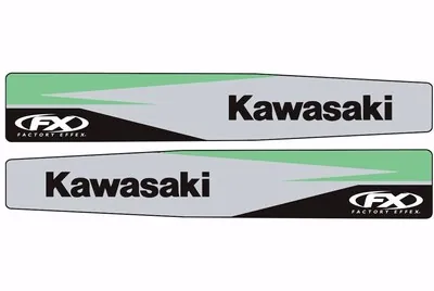 Factory Effex KAWASAKI Swingarm Motocross Graphic Sticker Logo Adhesive Decal - 1