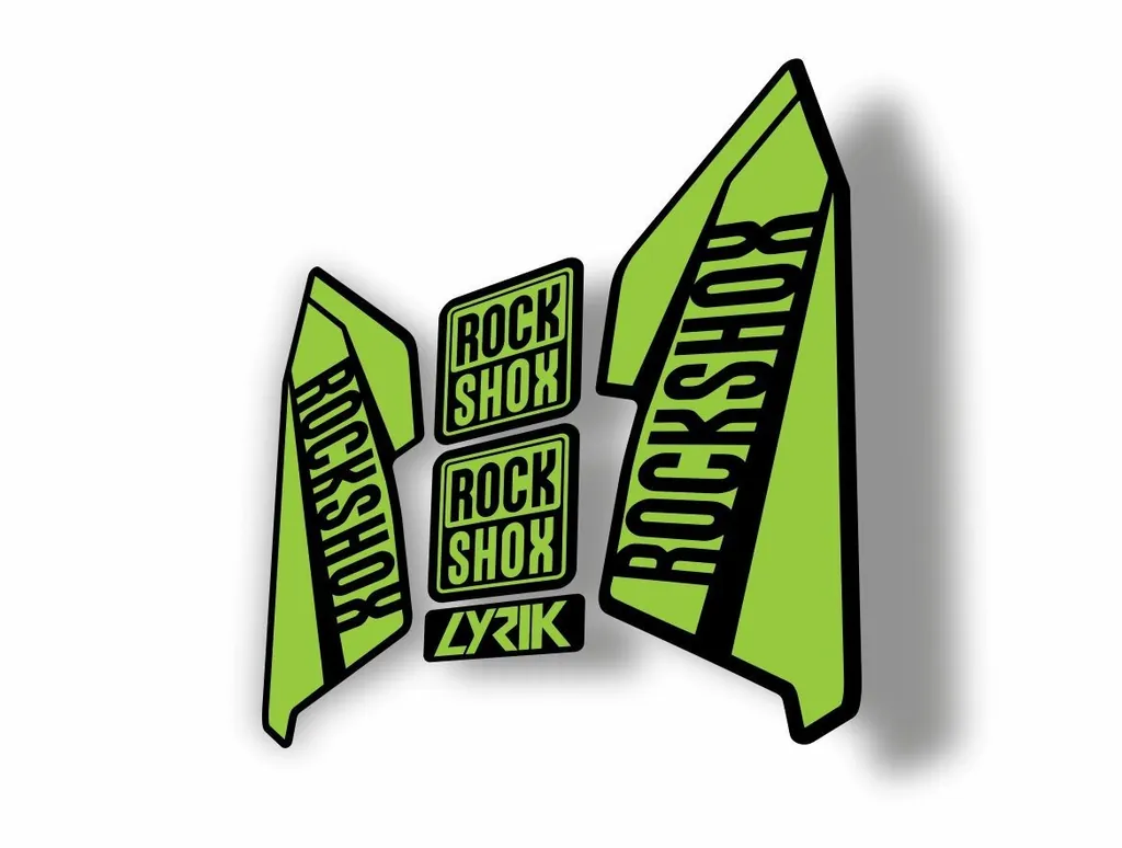 Rock Shox Lyrik 2016 Fork Decal Bike Cycling Sticker Green - 1