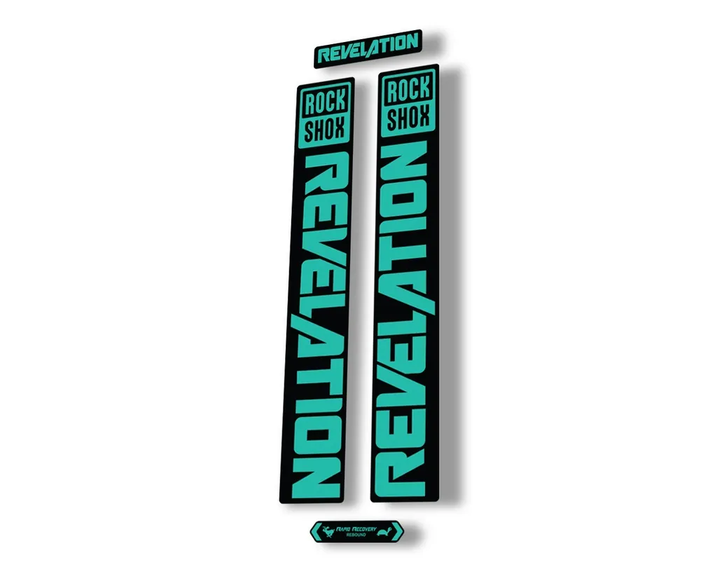 Rock Shox REVELATION 2021 Fork Decal Mountain Bike Sticker Adhesive Dolphin - 1