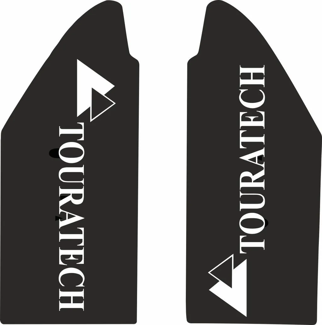 Touratech Front Fork Decal Sticker Kit BMW R800GS & ADVENTURE Adhesive 100-0505 - 1