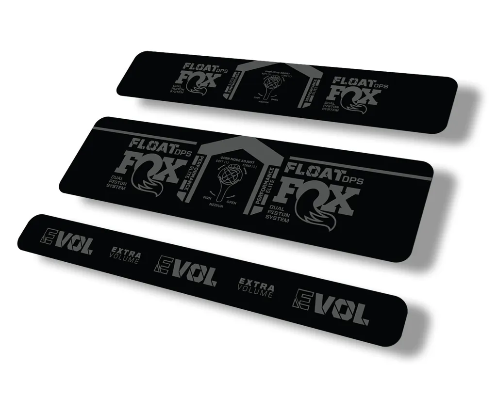 FOX Float DPS 2021 Performance Elite Rear Shock Suspension Sticker Decal Gray - 1