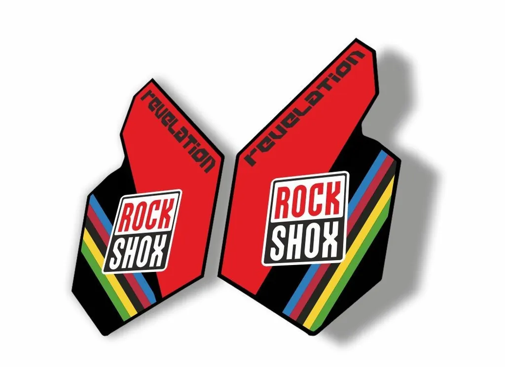 Rock Shox REVELATION 2012 Mountain Bike Cycling Decal Sticker Adhesive UCI Red - 1