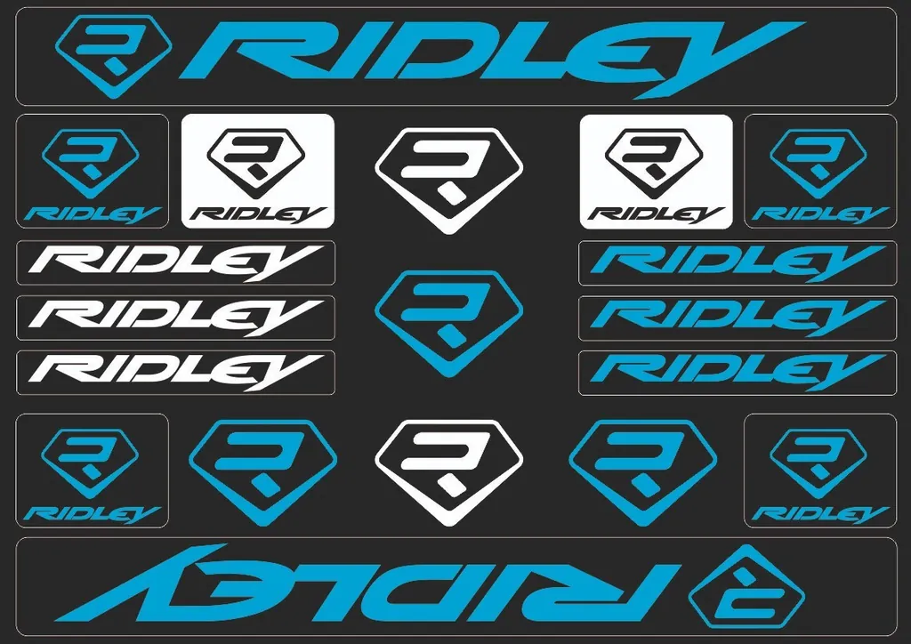 Bicycle Vinyl Stickers – Compatible with RIDLEY Bikes – Blue - 1