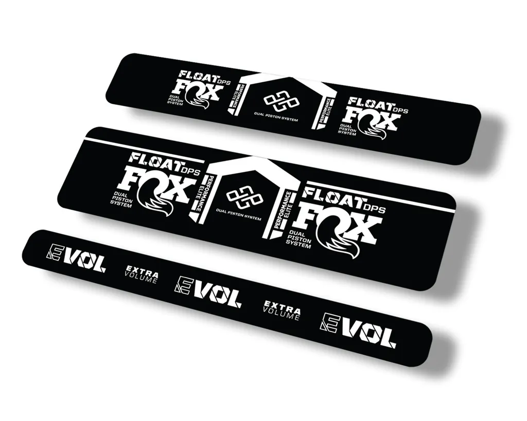 FOX Float DPS 2021 Performance Elite R Rear Shock Suspension Sticker Decal White - 1