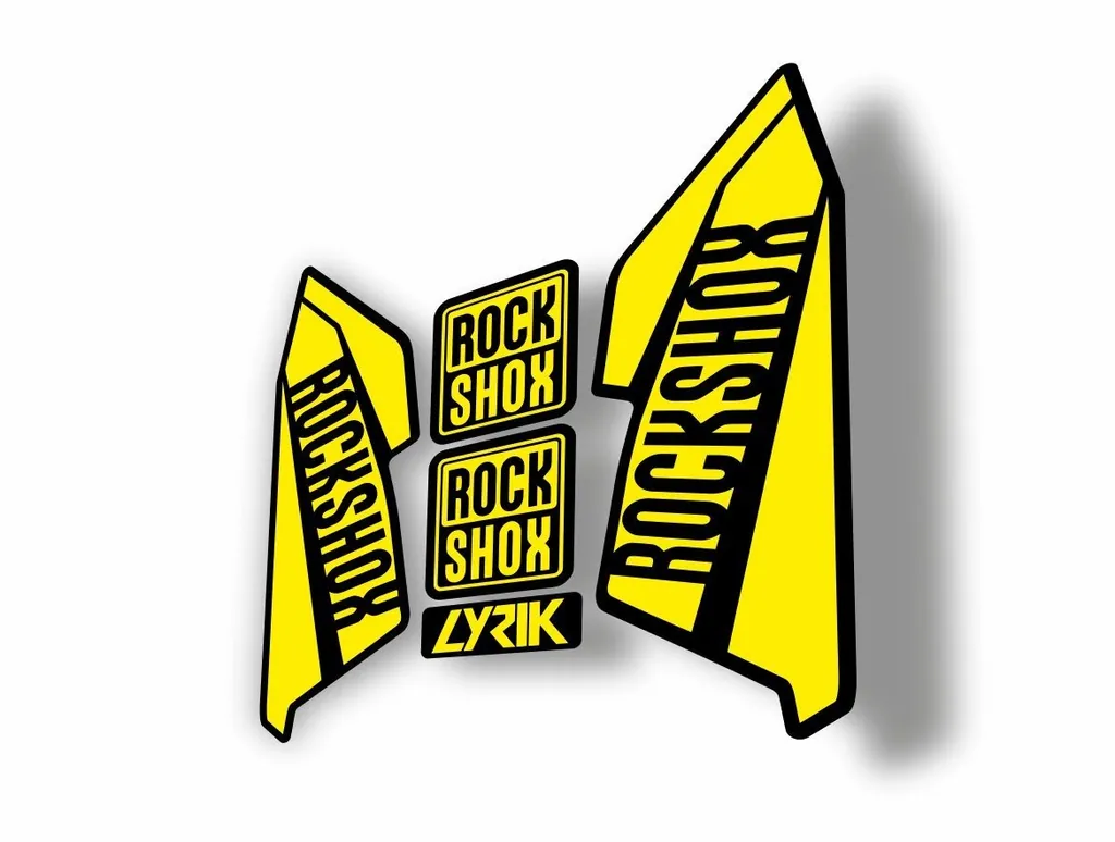 Rock Shox Lyrik 2016 Fork Decal Bike Cycling Sticker Yellow - 1